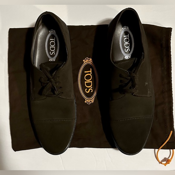 TOD'S Suede Oxford Shoes, 10 - Picture 2 of 7